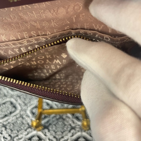 Kate Spade Cobble Hill Plum Leather Wallet NWT - Picture 7 of 11